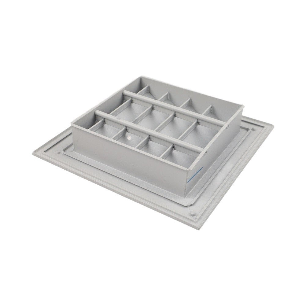 Aluminum Fixed Louver Grille for Air Circulation in Attic and Shed 350x350mm