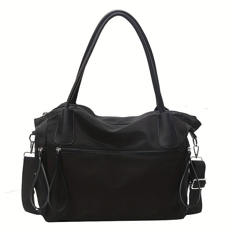 Women's Solid Color Large Capacity Tote Bag, Minimalist Fashion Casual Everyday