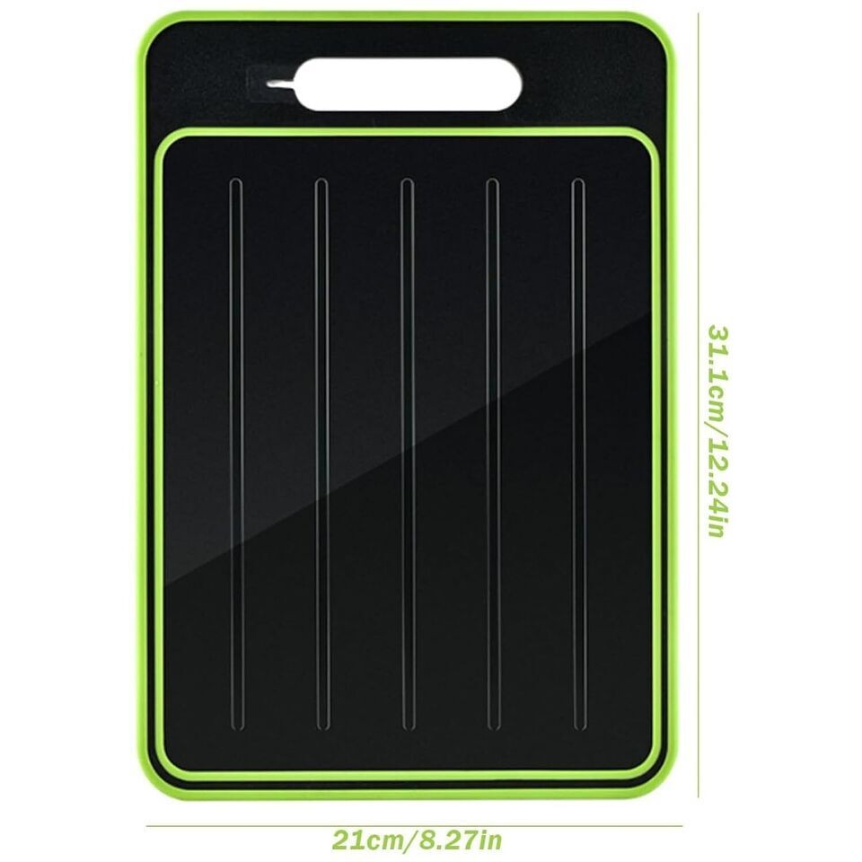 4 in 1 Thawing Tray and Cutting Board for Fast Defrosting Kitchen Tool UK