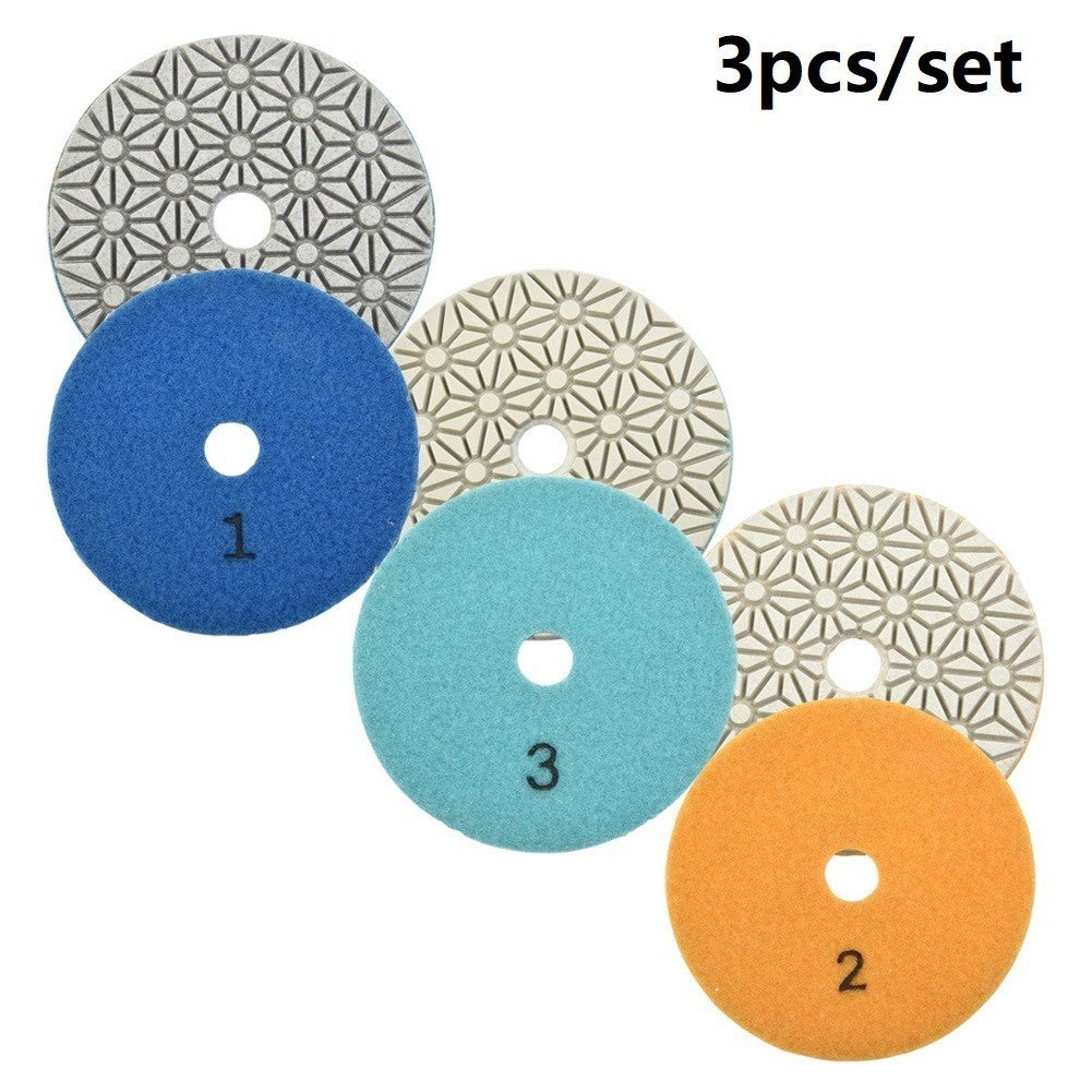 Quality 3 Step Polishing For Pads Set for All Types of Stone Surfaces 4 Inch