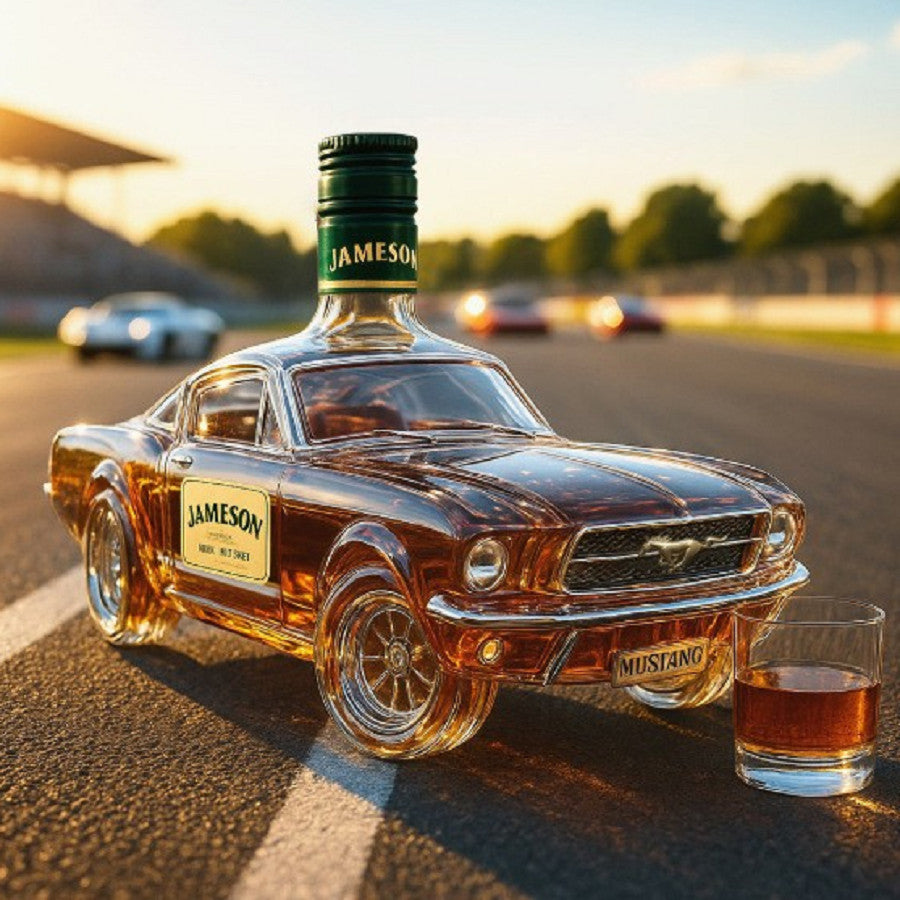 Car Whiskey Bottle Red Red Wine Decanter Bar Decor Party Gift Desktop Ornament