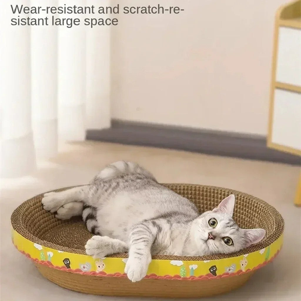 Cat Scratcher Bowl Creative Bowl Shape Cardboard Cat Scratching Lounge Bed UK