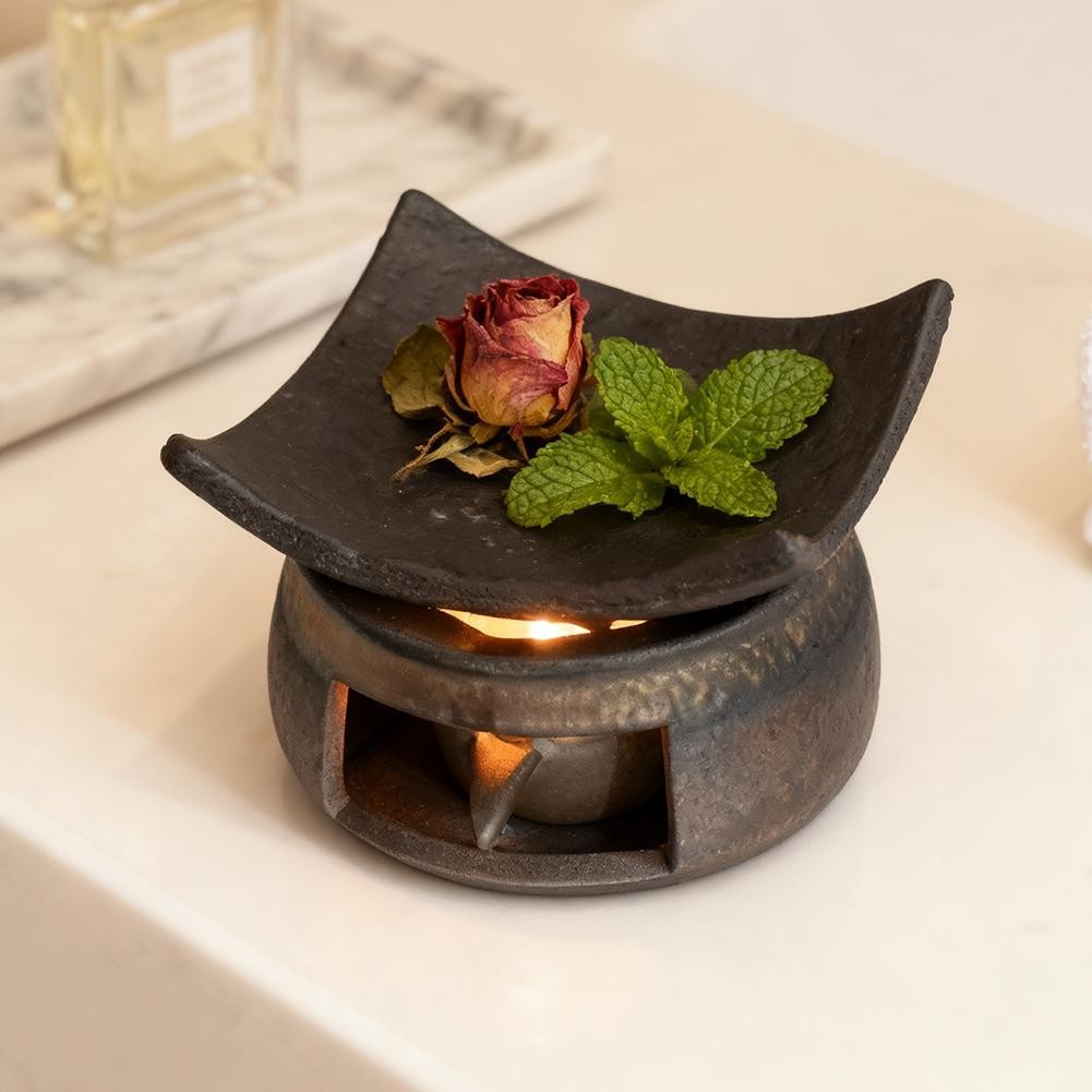 Ceramic Incense Burner Kit, Ceramic Aromatherapy,Stove Essential Oil Burner UK