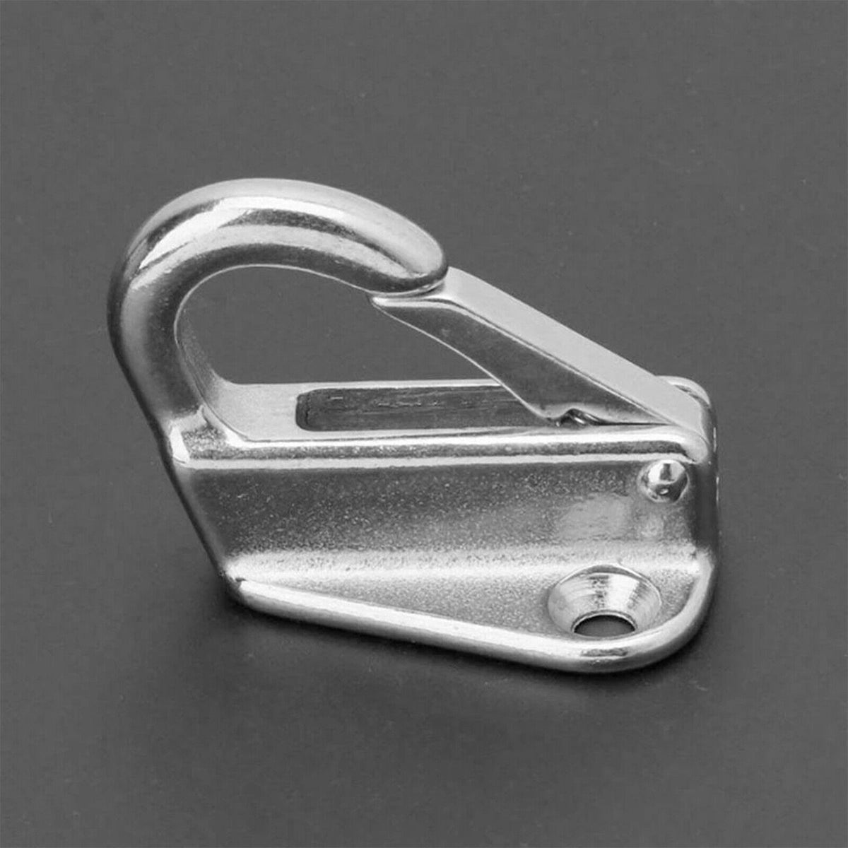 4X Marine Grade 316 Stainless Steel Spring Snap Fender Hook Boat Fending Hooks