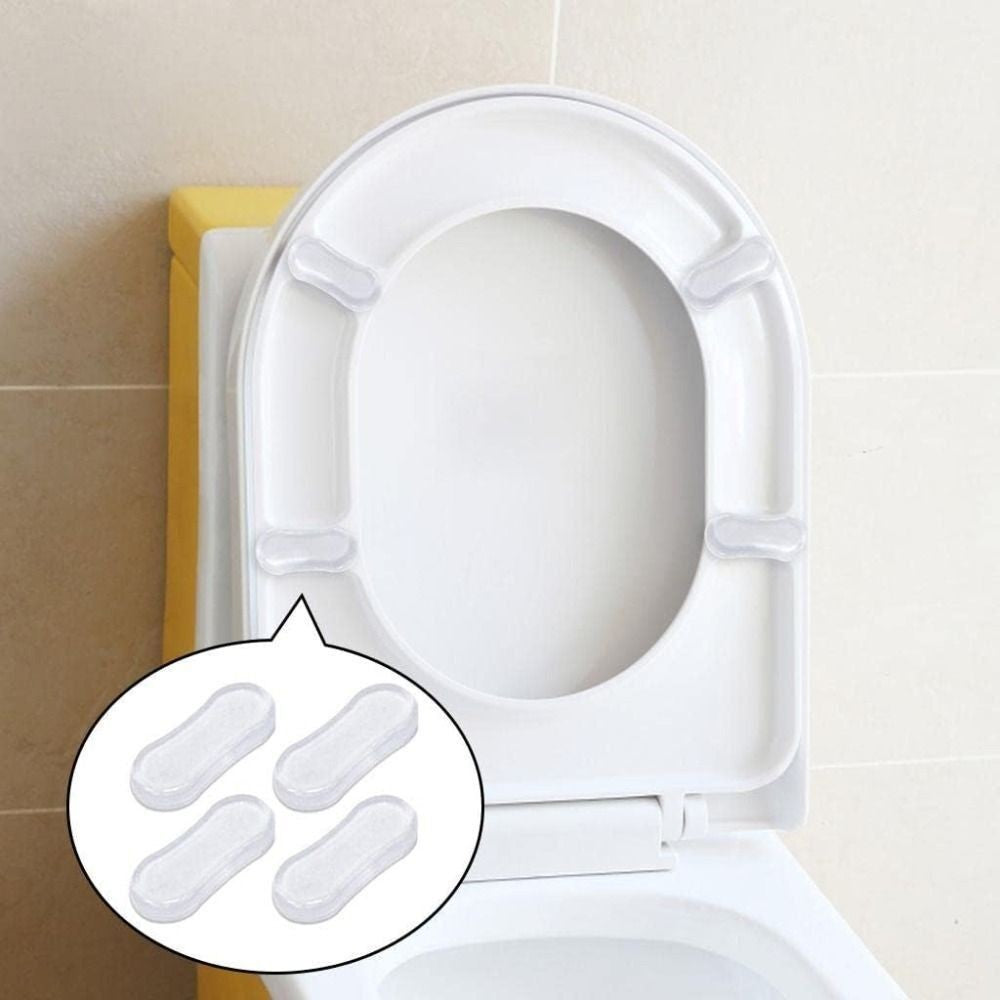 5PCS Silicone Toilet Seat Bumpers, Anti Slip Pad Spacers Replacement Accessories