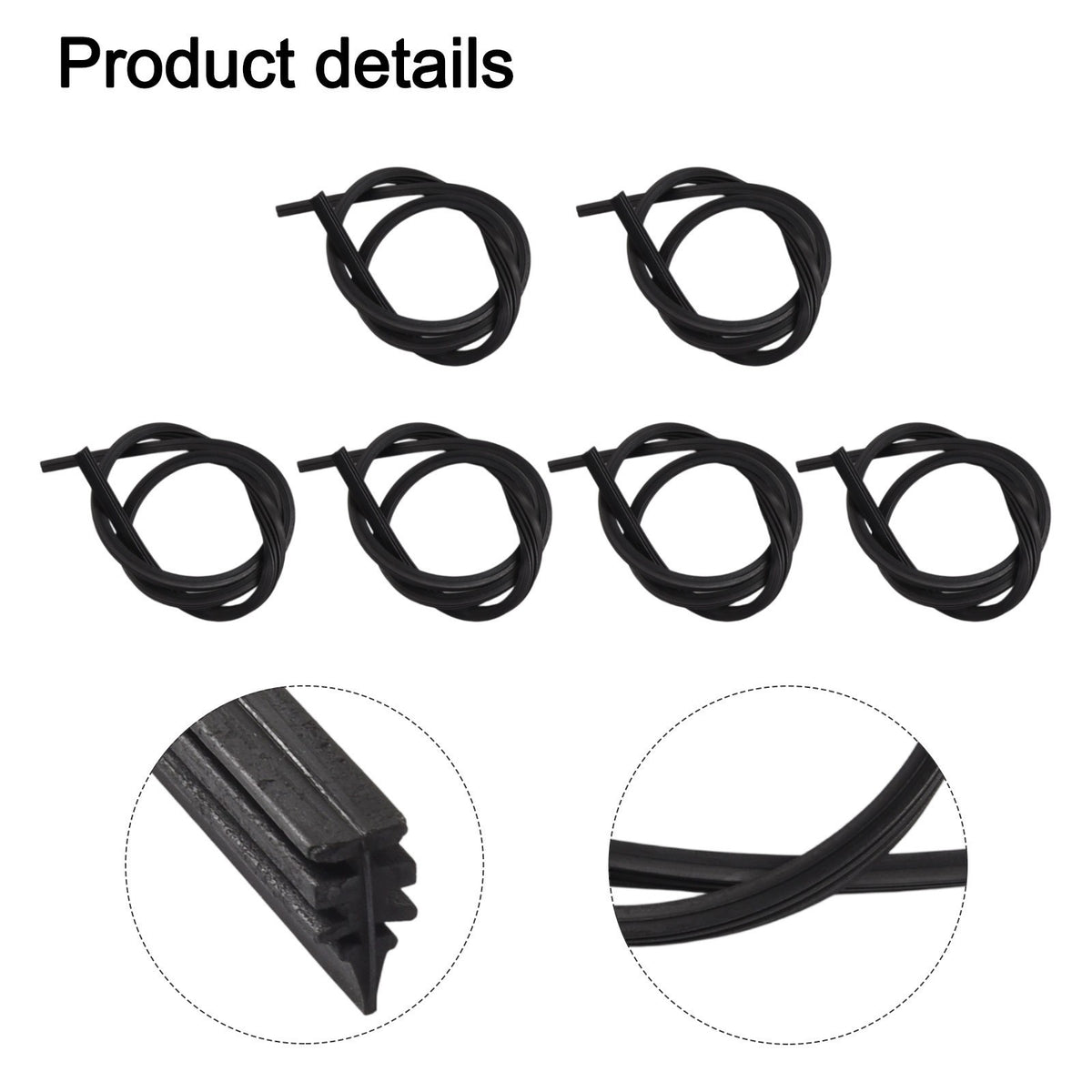 Enhanced Visibility with 32 Inch Wiper Replacement Rubbers Set of 6 Pieces