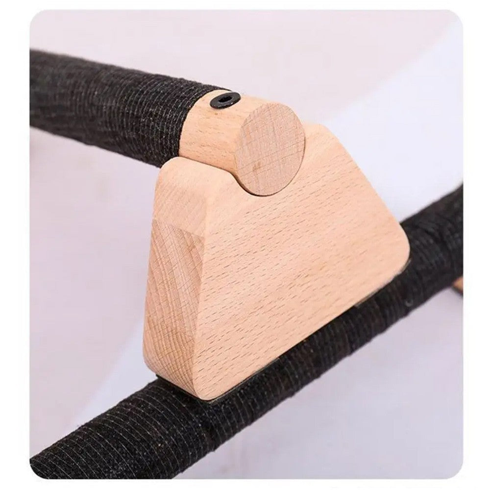 2x Push up Bars Stands Anti Slip Planks Handstand Training Wood Parallettes