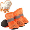 Small Dog Shoes For Hot Pavement, Breathable Summer Dog Boots With Mesh,...