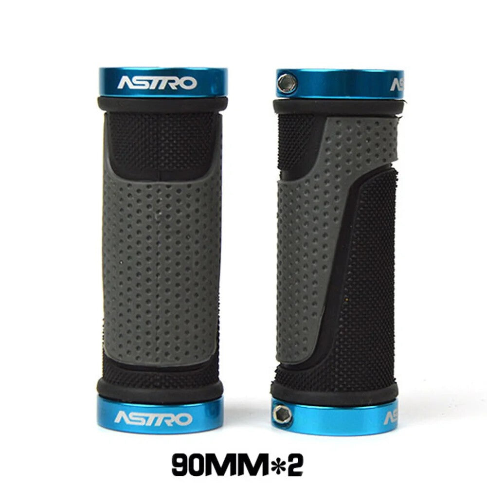 1 Pair 90mm Bicycle Handlebar Covers Rubber Locking Handlebar Covers Bicycle