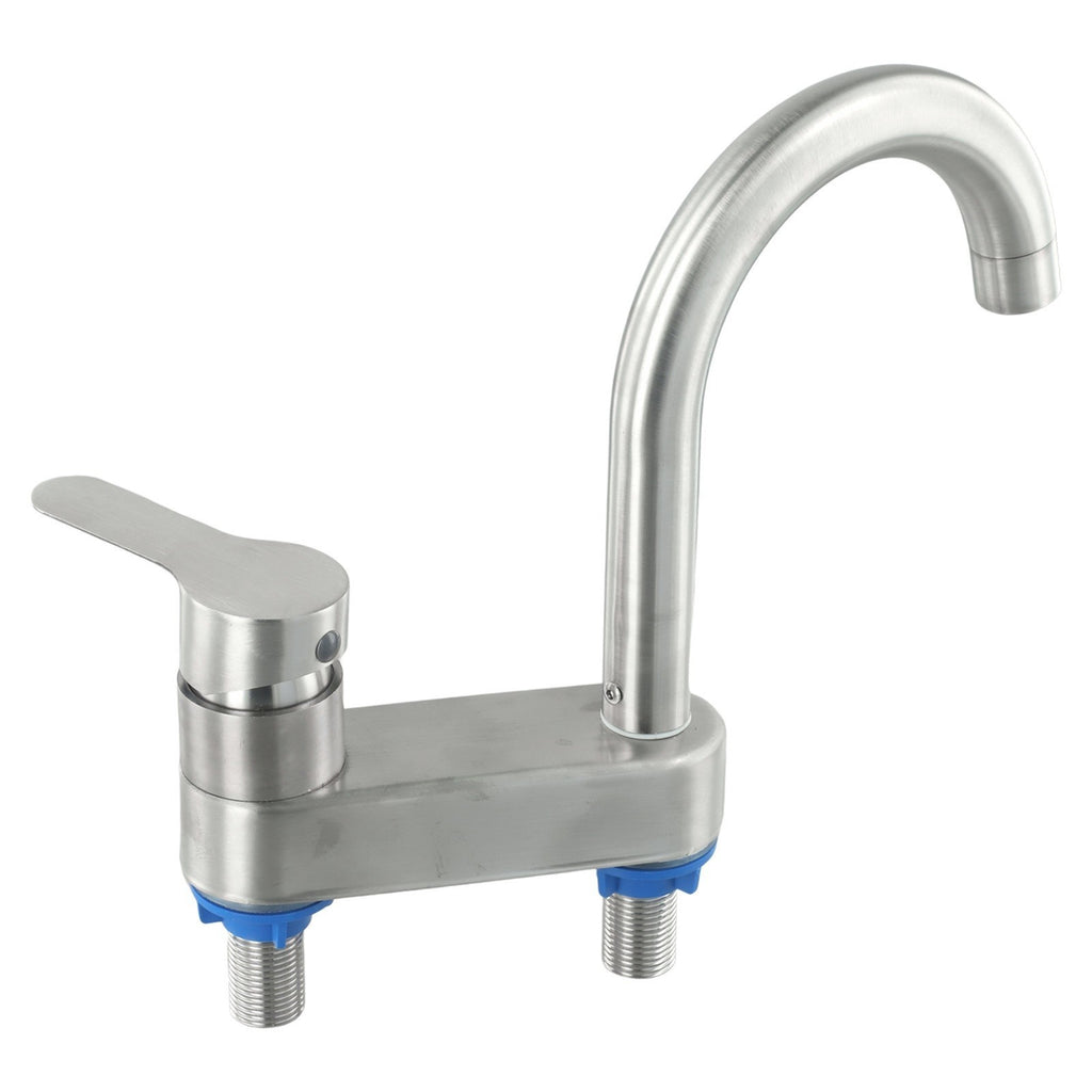 304 Stainless Steel Basin Mixr Tap Hot & Cold Water Faucet – Modern Single Level