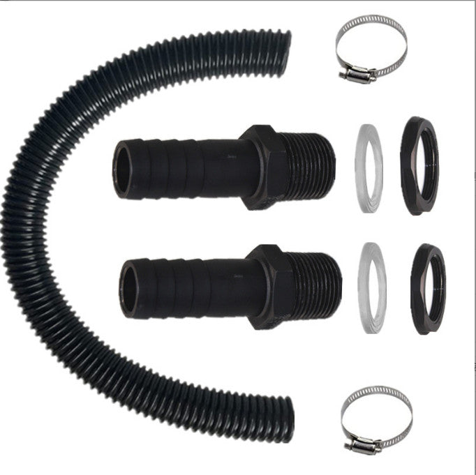 25mm Water Butt Connector Pipe Link Kit Downpipe Rain Barrel Connecting Hose