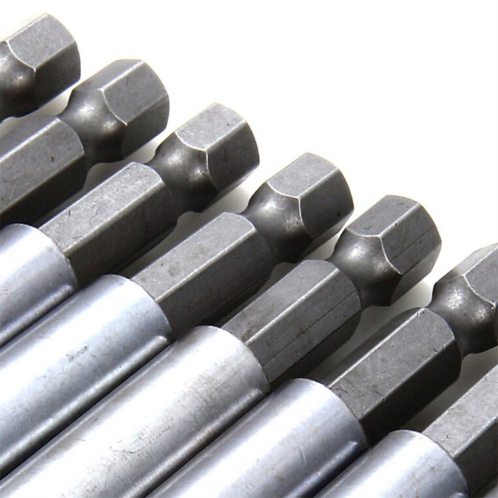 10x Magnetic Bit Holder Set 1/4" Hex Extension Bar for Screwdriver Impact Driver