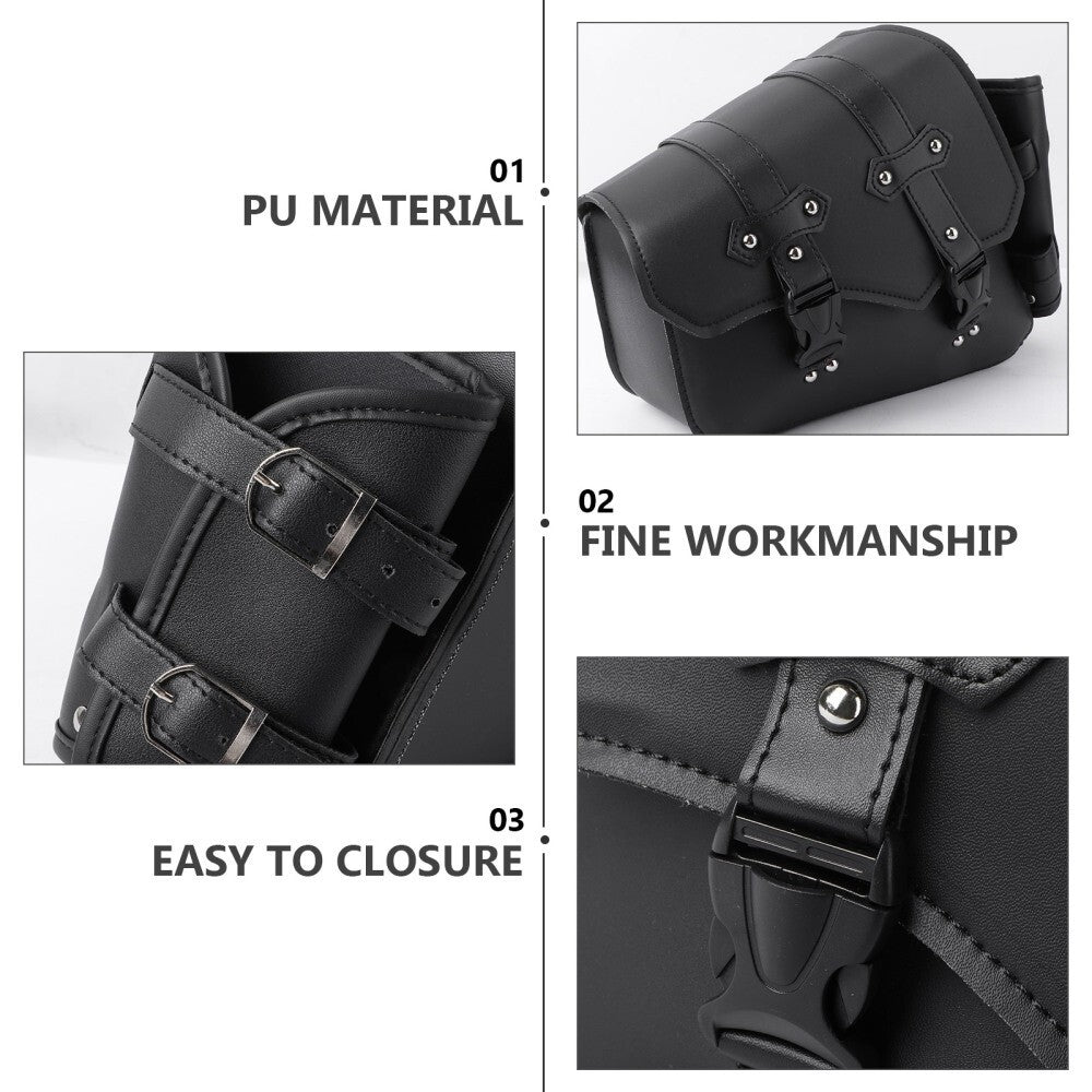 PU Left Side SOLO SWING BAG Saddlebag For Harley Sportster XL 883 1200,48,72