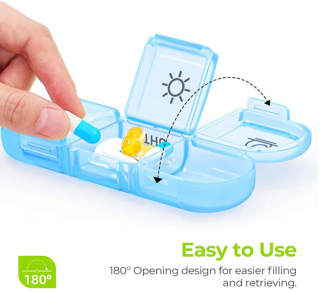 7 Day Pill Box Weekly Dispenser Container Tablet Daily Case Medicine Organizer