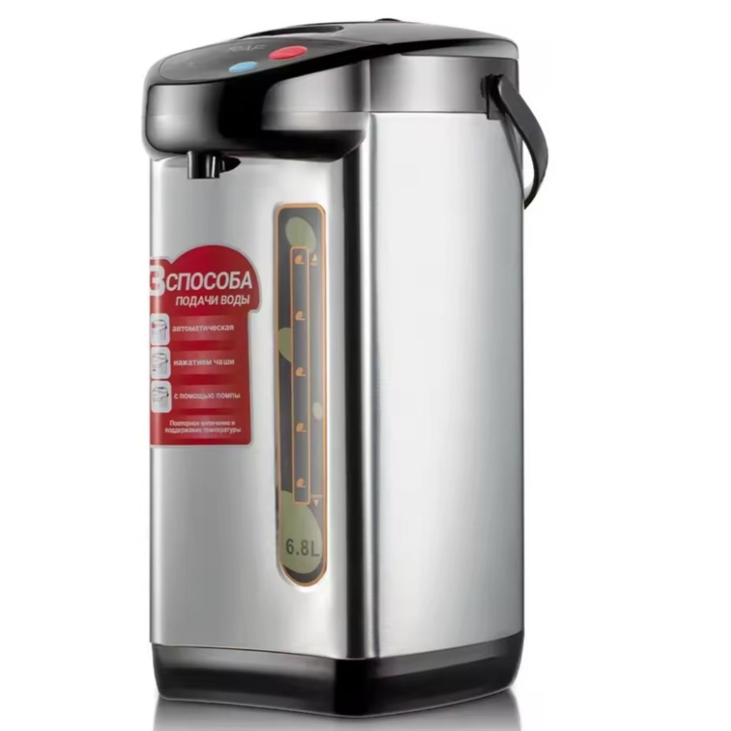 6.8L Hot Water Dispenser 304 Stainless Steel 3 Temp Settings Auto Shut-off LED