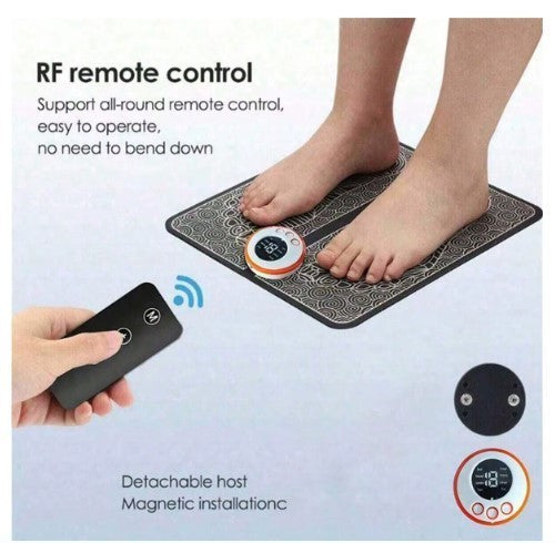 Electric EMS 8 Modes Foot Massager Mat Relax Muscle Pulse Stimulator Leg Massage