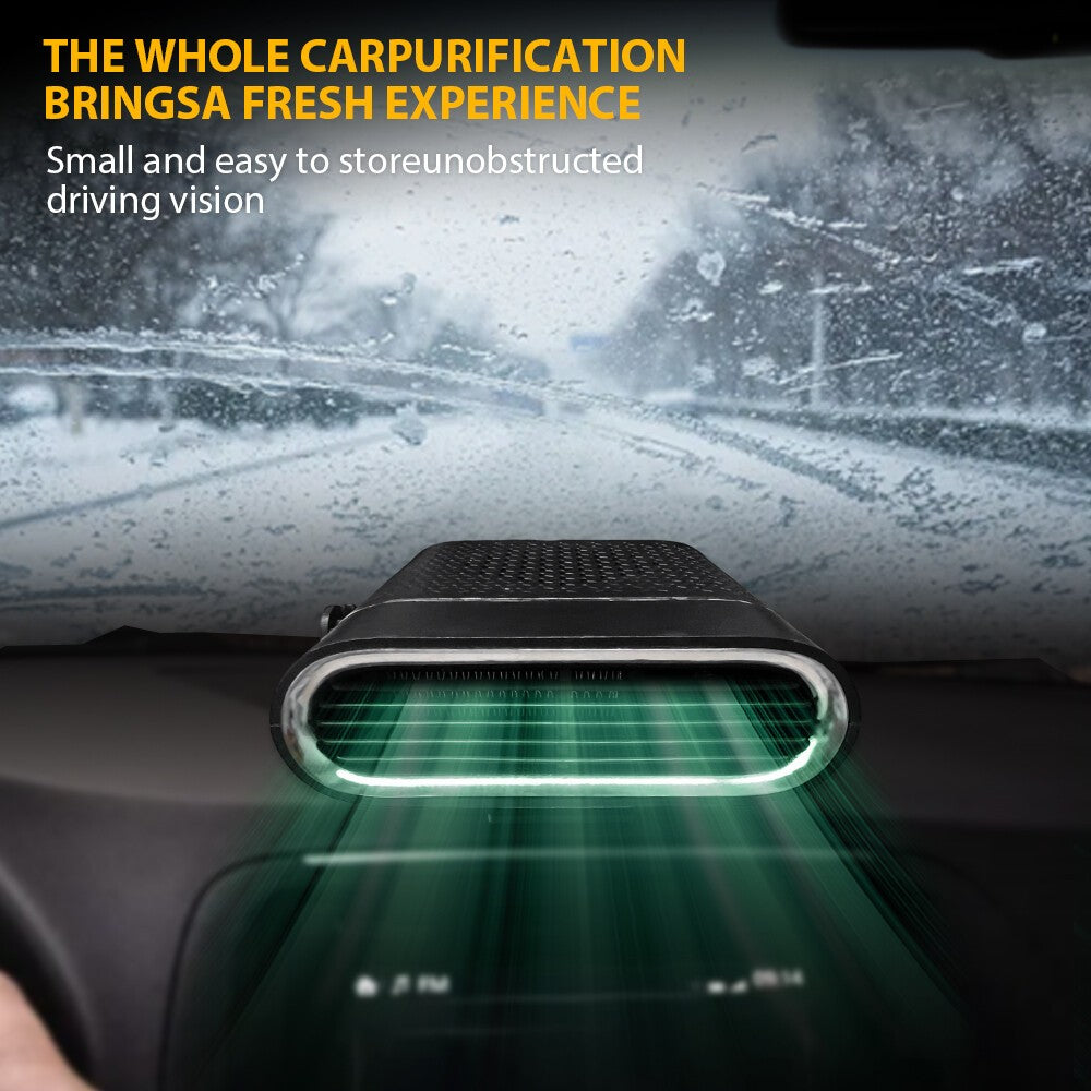 12V 150W Electric Heating Car Van Heater Defogger Demister Cooler Fan Portable