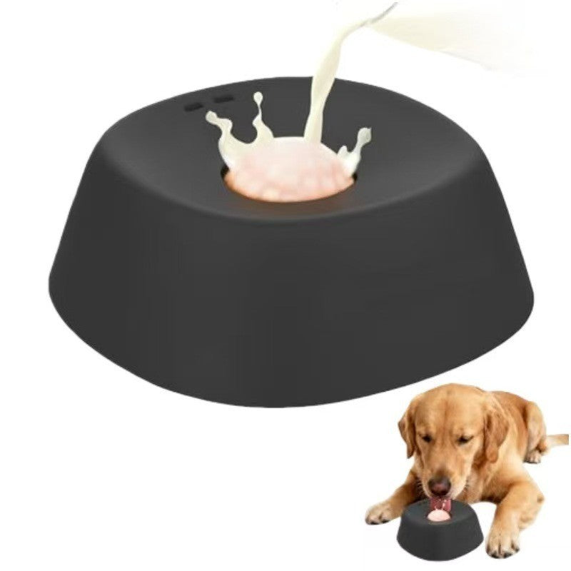 Pet Slow Feeding Lick Bowl Dog Entertainment Liquid Food Licking Play Ball Toy