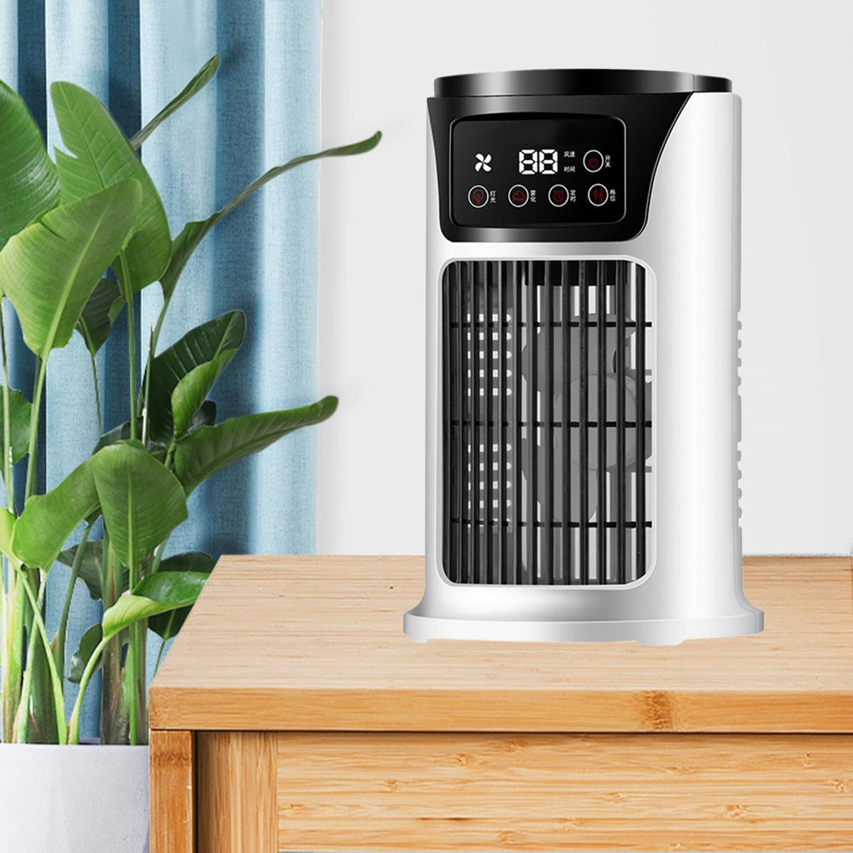 Portable Mini Air Conditioner Humidifier USB Cooler Fan-Home Desktop Cooling Fan
