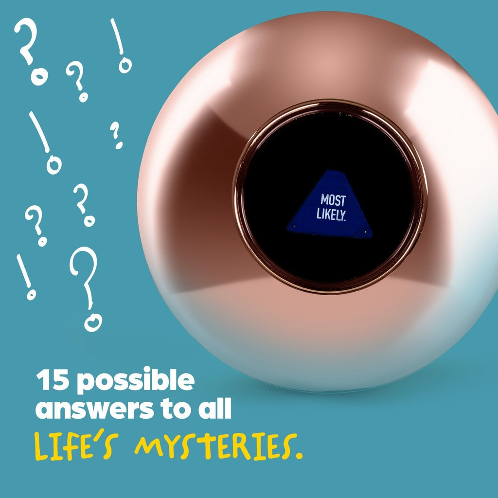 Wicked Gizmos Magic 8 Ball Rose Gold Retro Novelty Gift with 15 Predictions