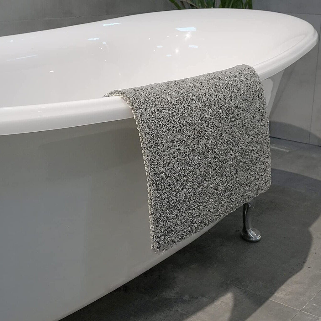 Non-Slip Anti Mould PVC Bath Mat Quick Dry Loofah Shower Mat for Inside Shower