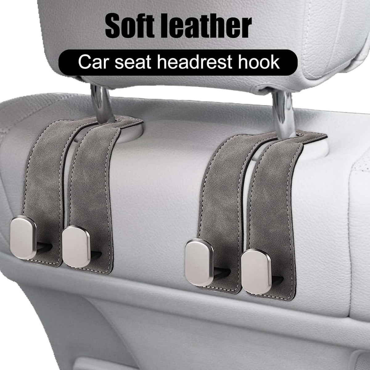 2pcs Car Back Seat Organiser Headrest Storage Bag Purse Holder Tablet Hook Coat