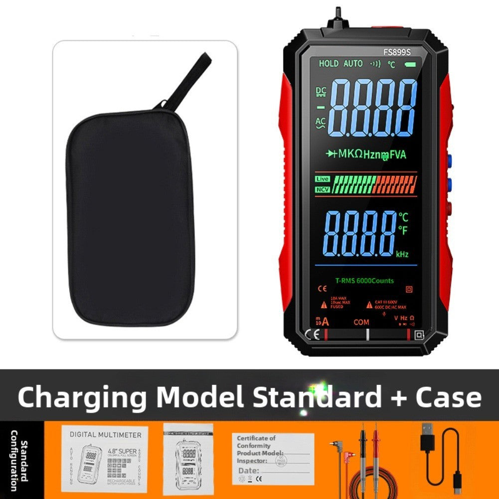 Digital Multimeter FS899S With Auto Ranging And For Rechargeable Battery USB