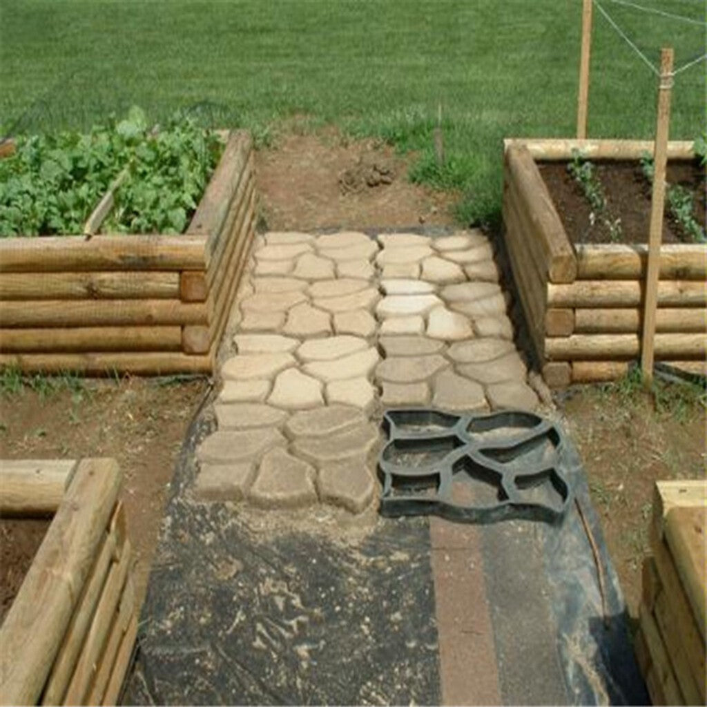 Garden Paving Pavement Mold Patio Concrete Stone DIY Path Maker Reusable.*