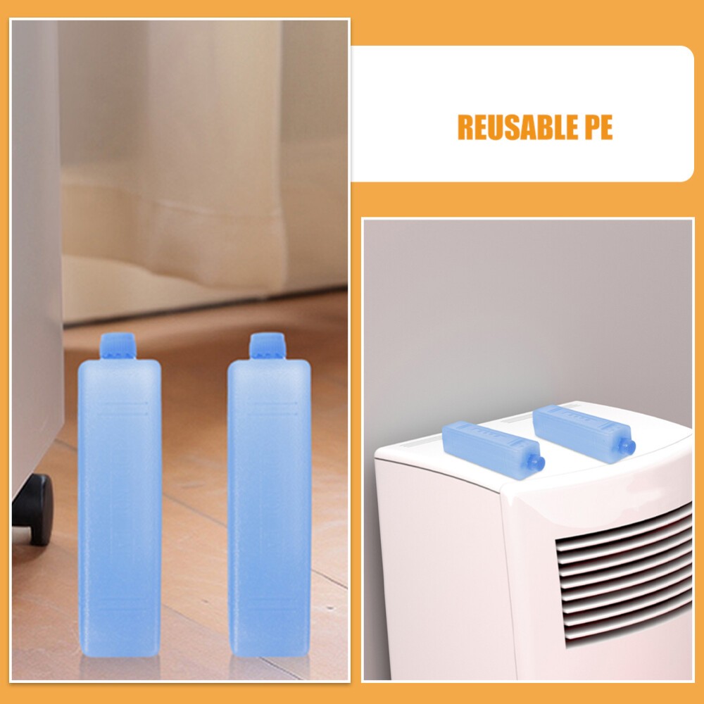 8 Pcs Cooler Ice Packs for Bottles and Lunch Bags Reusable Freezer Blocks for