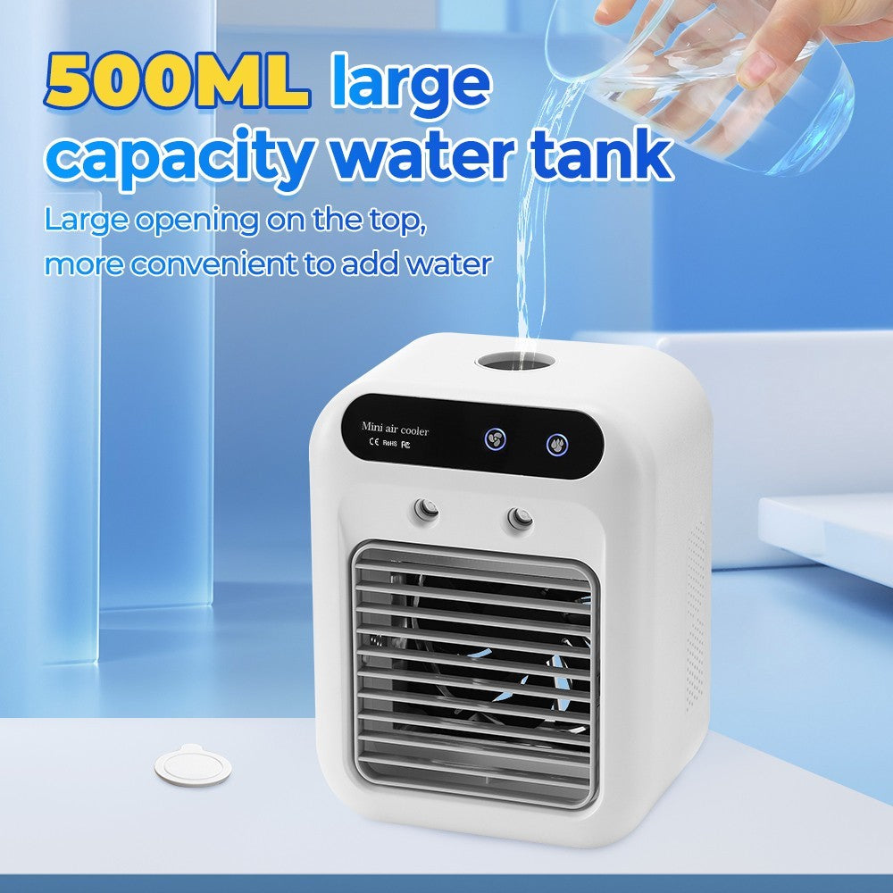Portable Fan Air Conditioner Small Water Air Cooler Air Cooling Humidifier Home