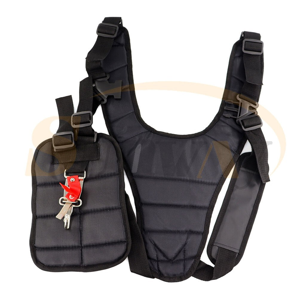 Adjustable Padded Shoulder Harness Strap For Brush Cutter Trimmer Strimmer