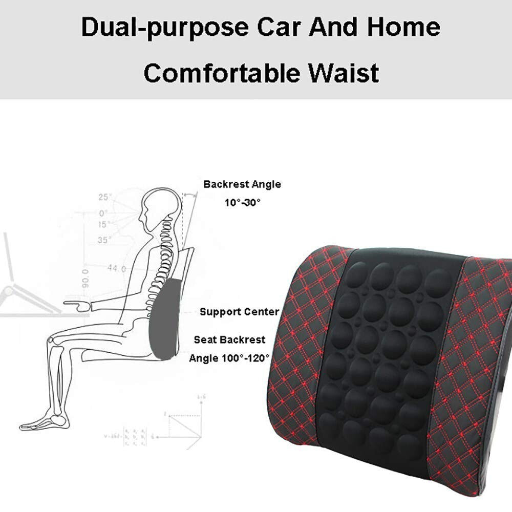 Orthopaedic Massage Vibrating Comfy Back Seat Lumbar Support For Taxi Car Lorry