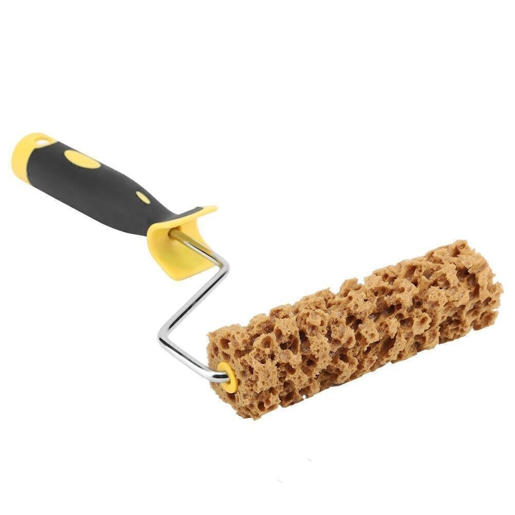 Texture Pattern Paint Roller Brush W/Handle Decorate For Wall Painting Tool