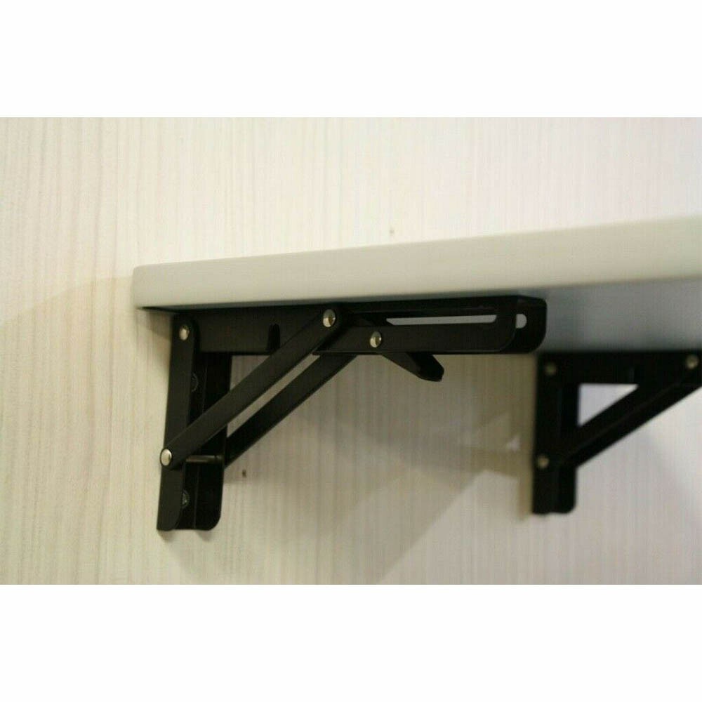 2X Campervan Folding SHELF & Bracket Caravan Motorhome Furniture Table Extension