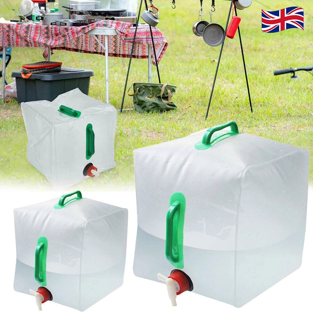 1/4X 20 Foldable Collapsible With Tap Camping Bottle
