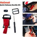 1 Sets Helmet Quick Release Buckle Kit Ratcheted Chin Strap Adapter 25mm