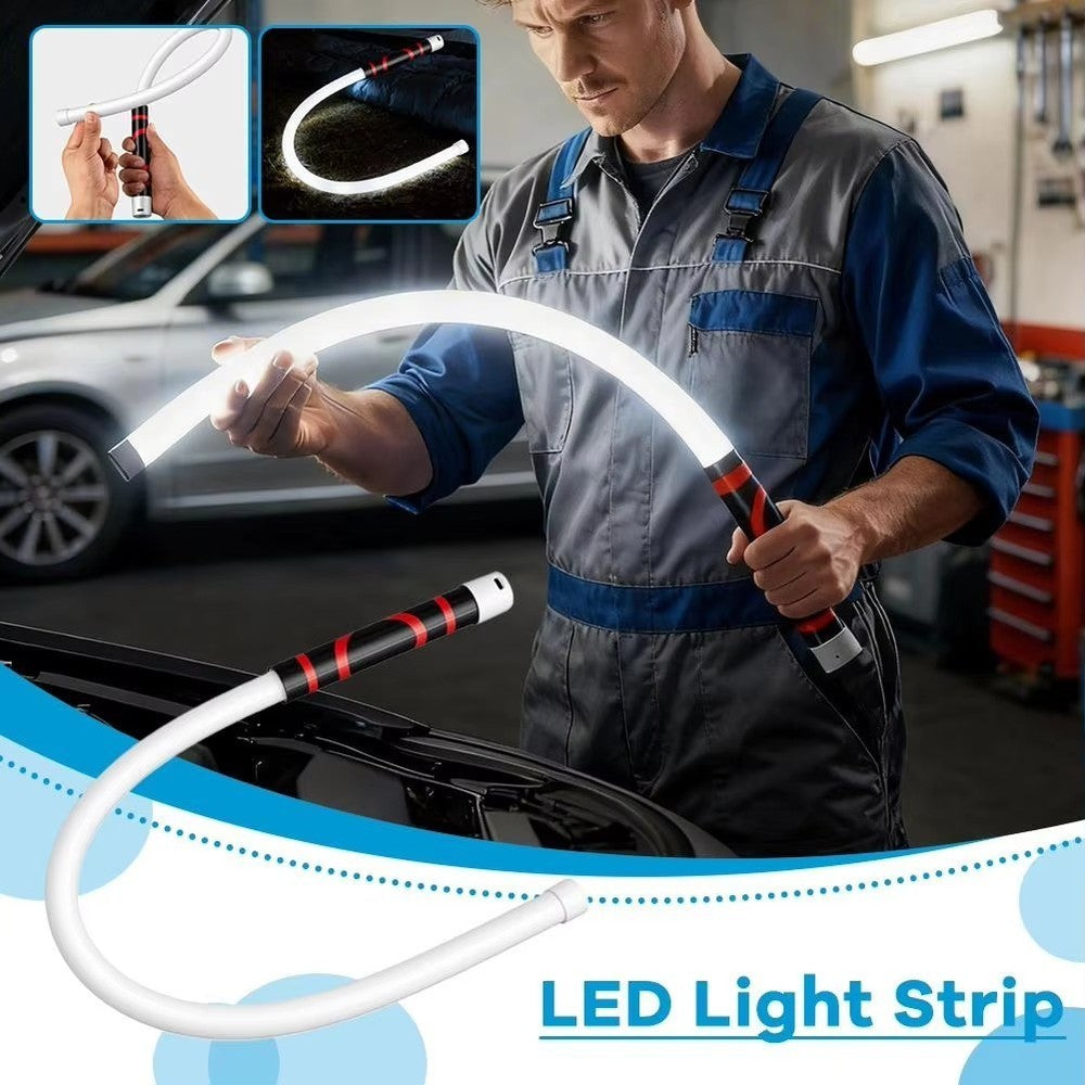 75.5cm Flexible LED Flashlight Stick Bendable Work Light With 3 Brightness Modes