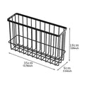 Iron Hanging Wire Basket Wire Storage Bin Kitchen Cabinet Door Storage Box for