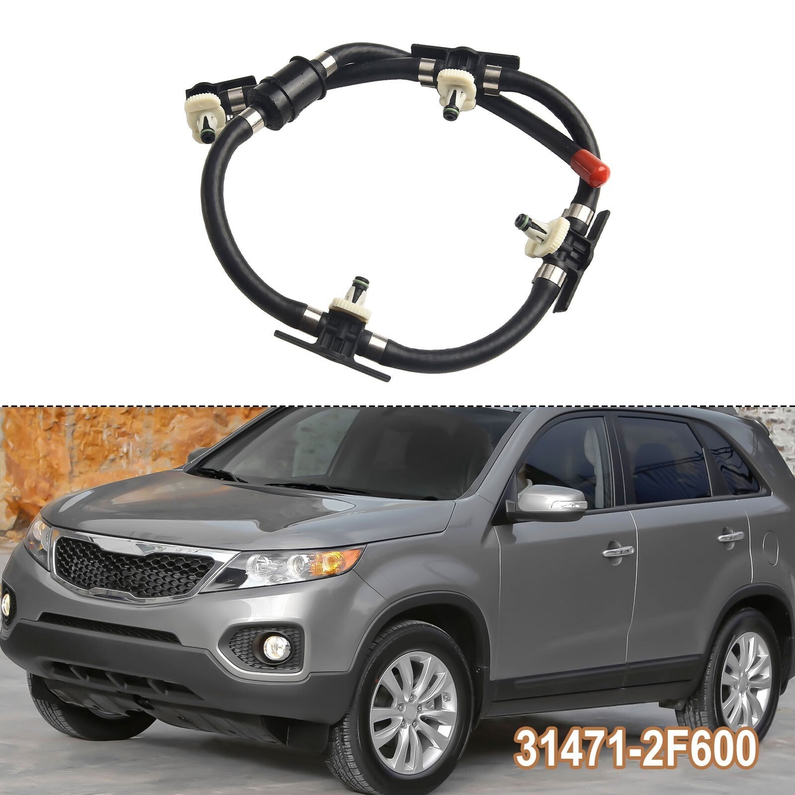 For Kia Sorento Diesel Fuel Return Hose 314712F001 314712F600 OEM Number