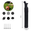 Sports Ball Inflation Pump & 5 Inflation Needles Football Basketball Soccer NEW