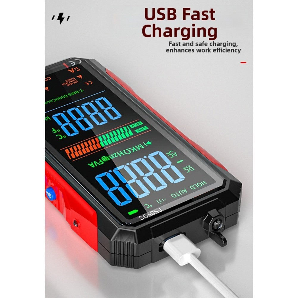 Digital Multimeter FS899S With Auto Ranging And For Rechargeable Battery USB
