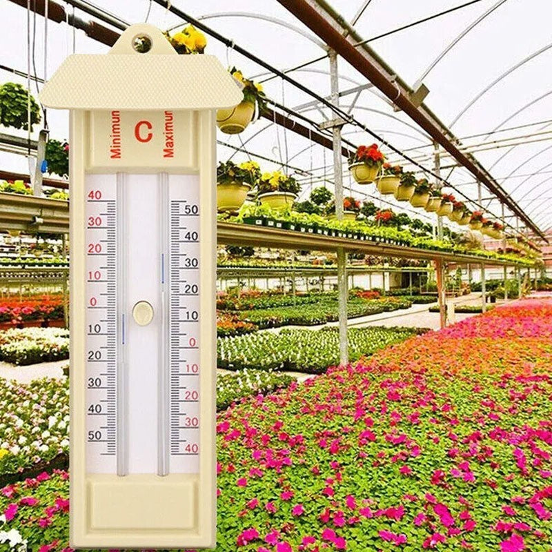Max-Min Press Thermometer Monitor Tool -50 to 40 Degrees Garden Greenhouse