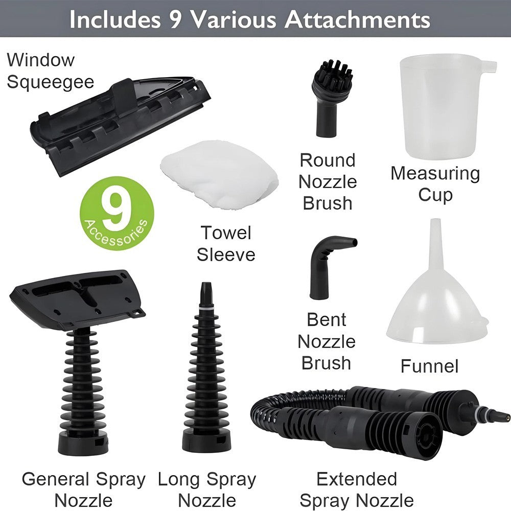 Steam Cleaner High Temperature Hand Held Steamer Home Kitchen Car Multi Purpose