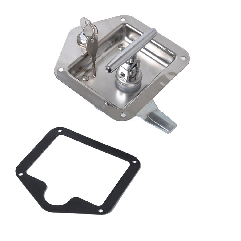 304 Stainless Steel Drop T Tee Handle Tool Box  Truck Horsebox Lock