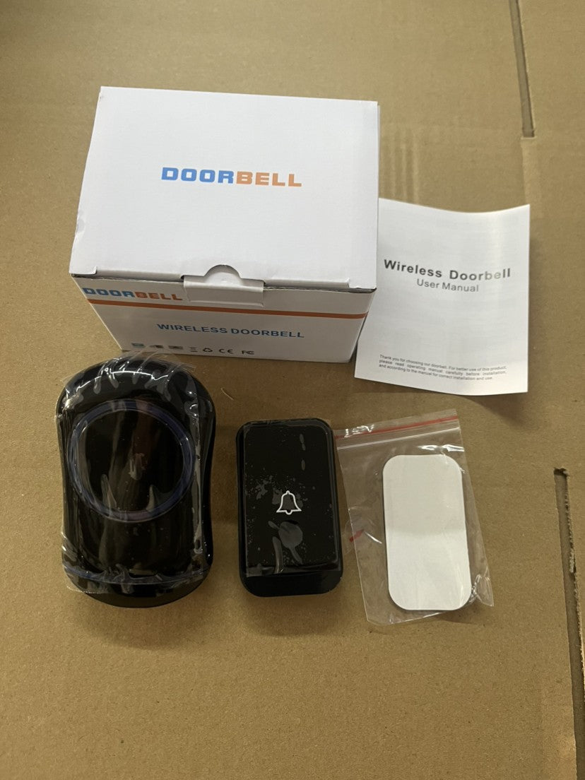 Wireless Door Bell Doorbell LED Flash Waterproof 500M Wall Plug In Loud Chime UK