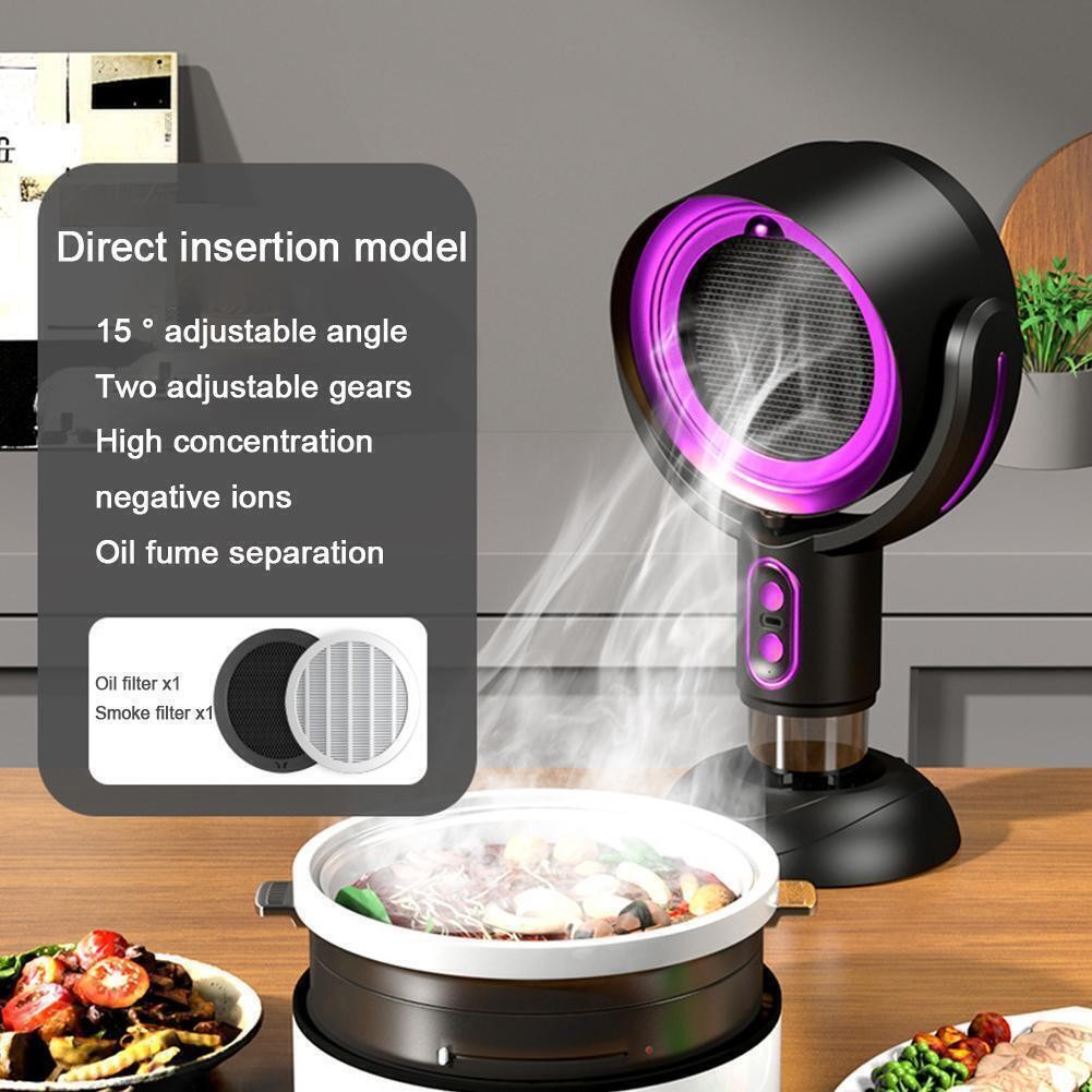 Smoke Away Purifier Extractor Fan Purifier Portable Smoke Purifier Desk Fan UK