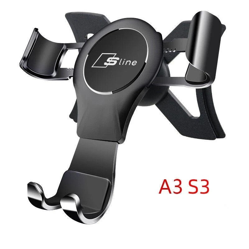 Air Vent Outlet Mount Gravity Phone Holder Clamp Stand Bracket For Audi A3 S3