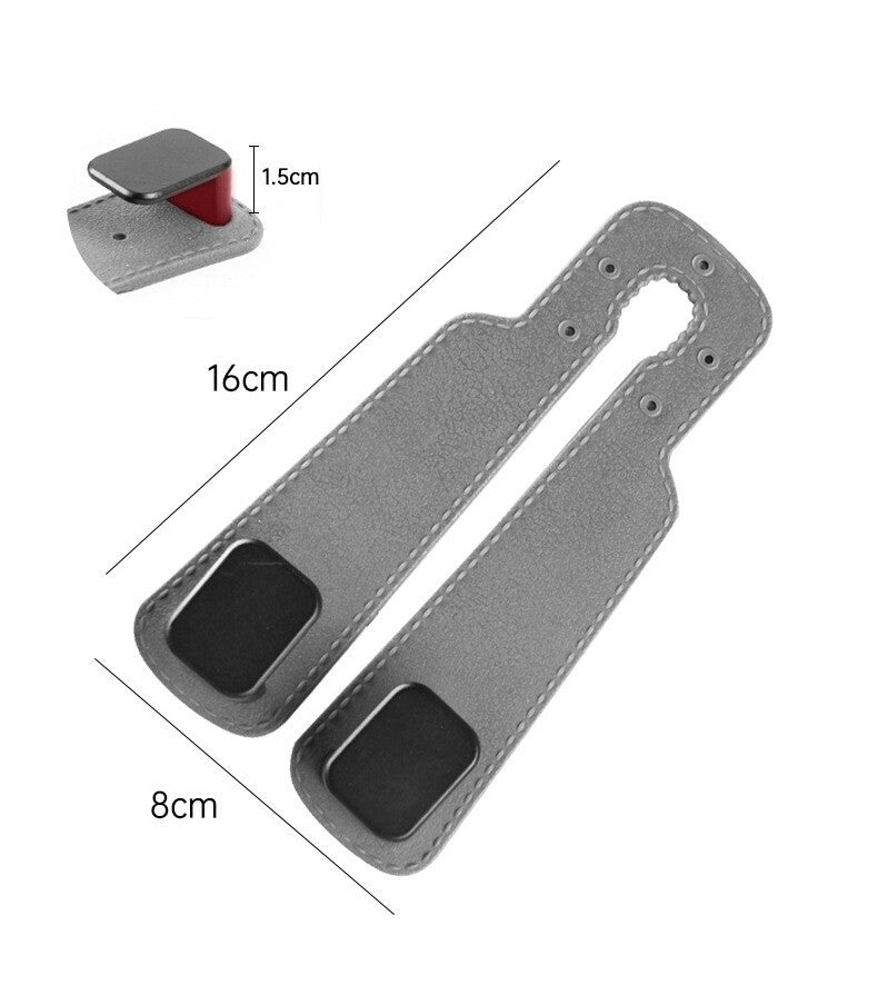 2Pcs Suede Seat Headrest Hook Organizer Shopping Bag Holder Hanger for All Car