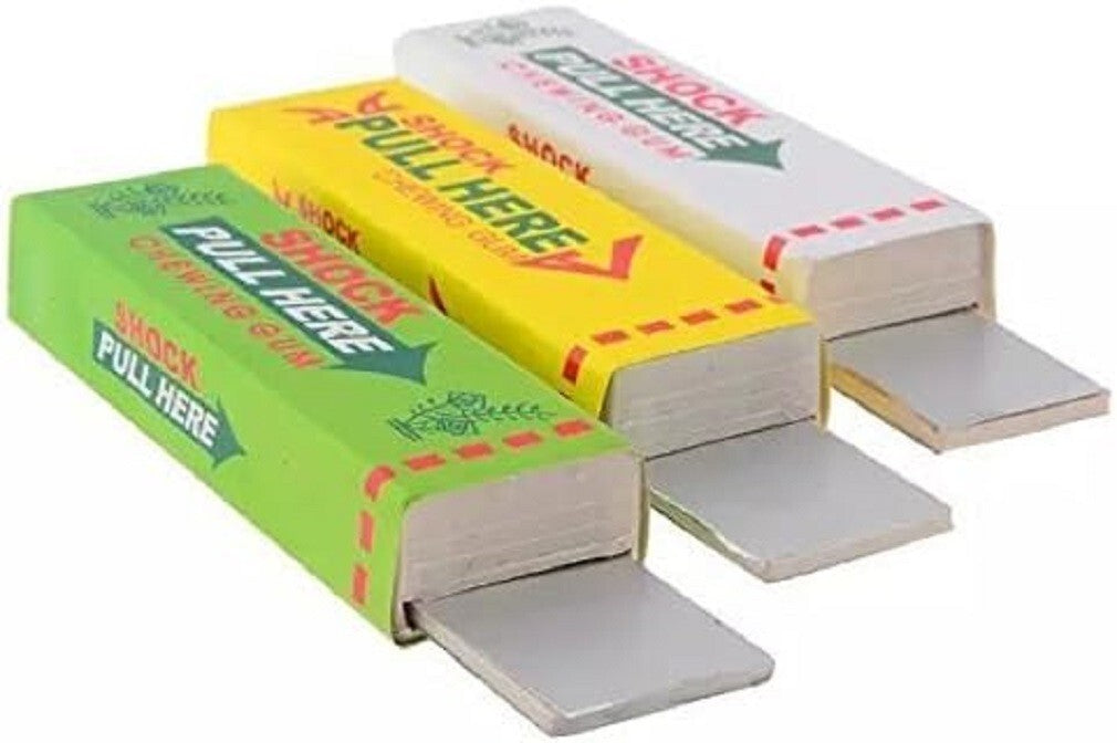 6 pcs Electric Shock Joke Chewing Gum Shocking Toy Gift Gadget Prank Trick Gag