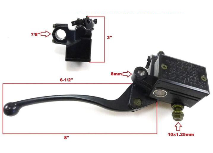 Right Front Brake Master Cylinder Lever For Honda TRX 250 300 350 450.